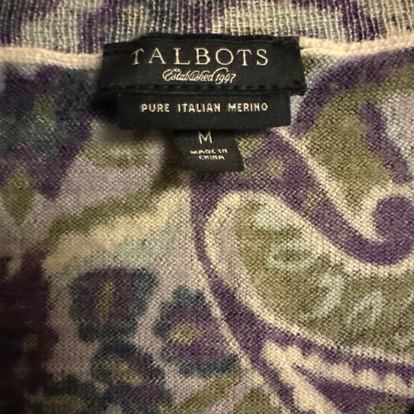 A Beautiful Pure merino sweater by Talbots M - Picture 2 of 3